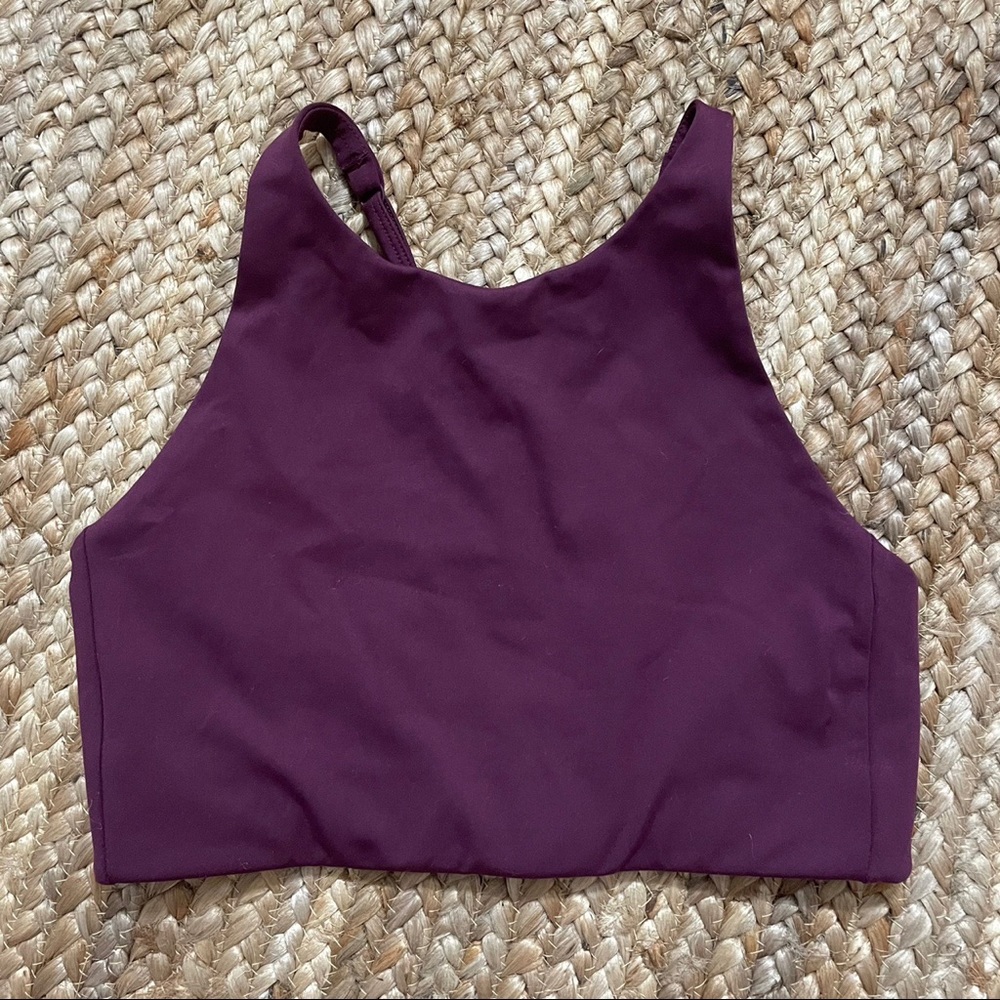 girlfriend collective Topanga bra - plum